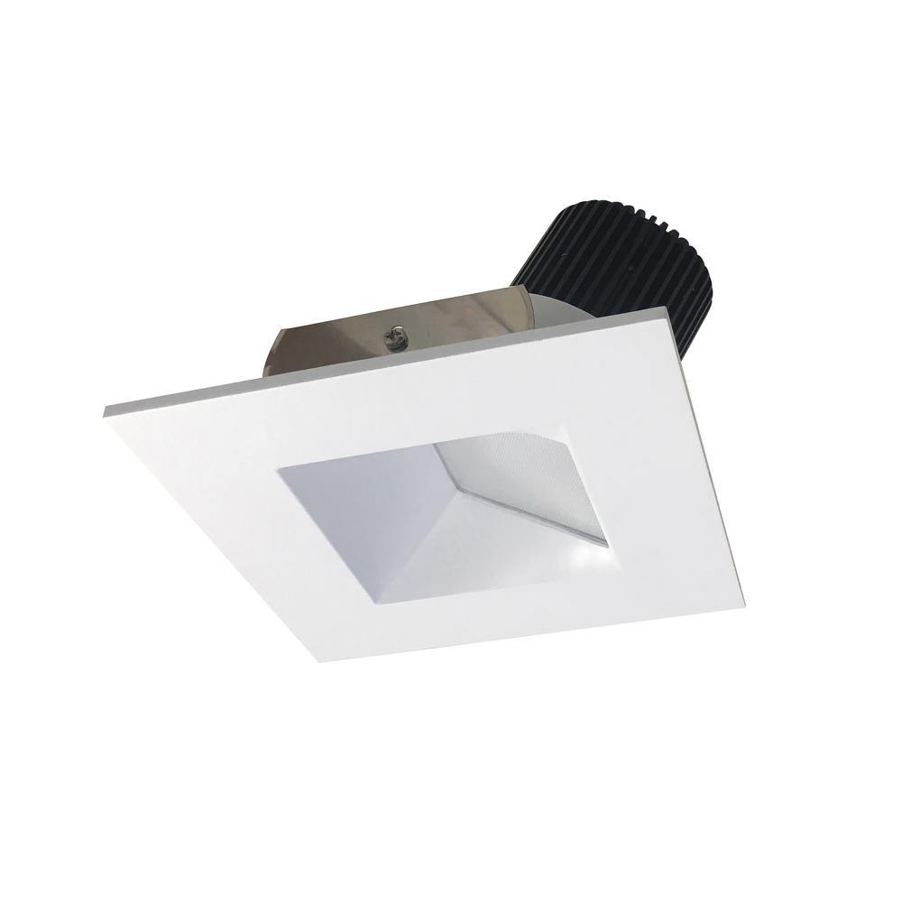 4" Iolite LED Square Wall Wash, 1000lm / 14W, 5000K, Matte Powder White Reflector / Matte Powder