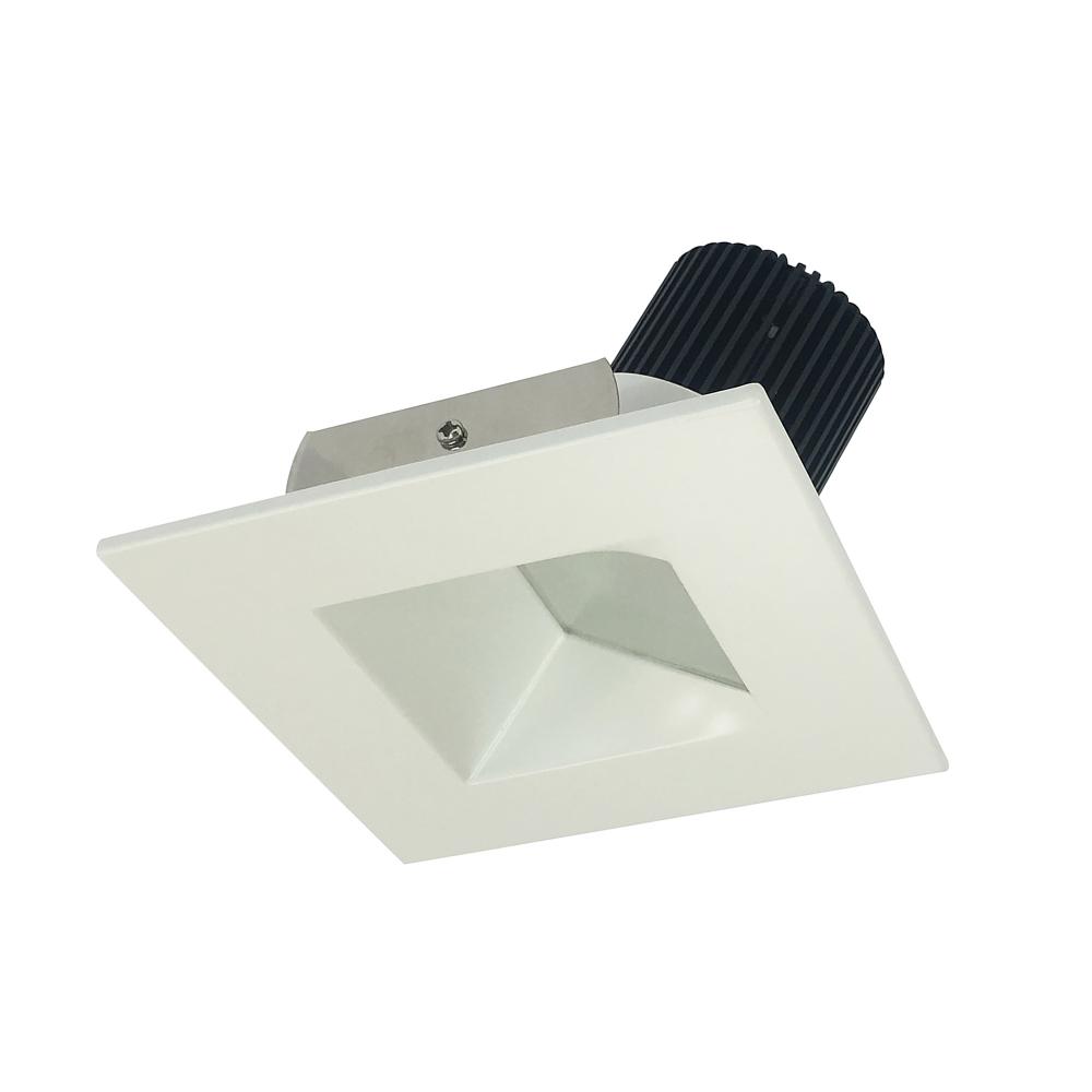 4" Iolite LED Square Wall Wash, 1000lm / 14W, 3500K, White Reflector / White Flange