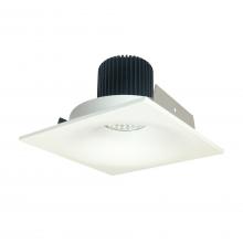 Nora NIO-4SNB40XMPW/10 - 4" Iolite LED Square Bullnose, 1000lm / 14W, 4000K, Matte Powder White Finish