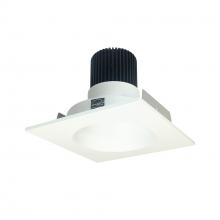 Nora NIO-4SNDC30XMPW/10 - 4" Iolite LED Square Reflector with Round Aperture, 1000lm / 14W, 3000K, Matte Powder White