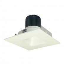 Nora NIO-4SNDSQ40XWW/10 - 4" Iolite LED Square Reflector with Square Aperture, 1000lm / 14W, 4000K, White Reflector /