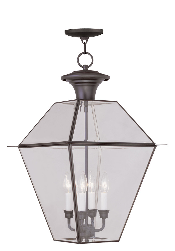 4 Light Bronze Outdoor Chain Lantern