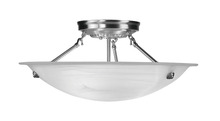 Livex Lighting 4274-91 - 3 Light Brushed Nickel Ceiling Mount