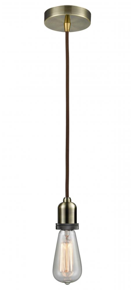 Whitney - 1 Light - 2 inch - Antique Brass - Cord hung - Mini Pendant