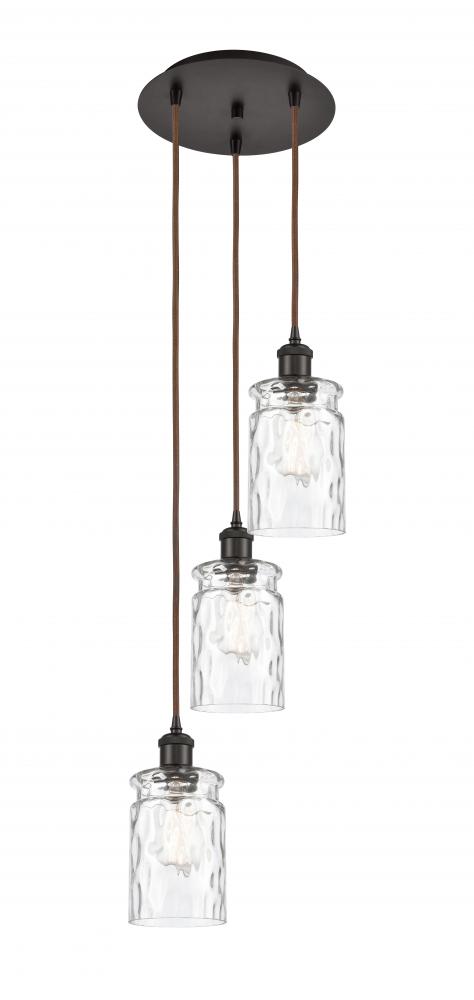 Candor - 3 Light - 11 inch - Oil Rubbed Bronze - Cord Hung - Multi Pendant