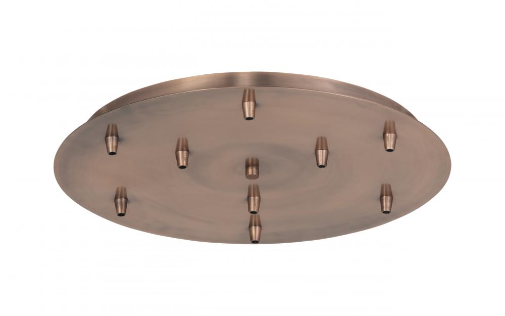 9 Light Round Multi Port Canopy