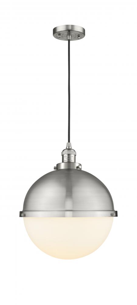 Hampden - 1 Light - 13 inch - Brushed Satin Nickel - Cord hung - Pendant