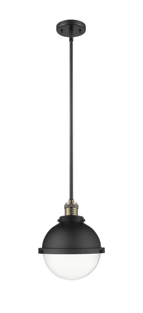 Hampden - 1 Light - 9 inch - Matte Black - Stem Hung - Mini Pendant