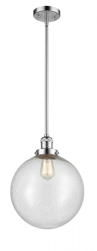 Beacon - 1 Light - 12 inch - Polished Chrome - Stem Hung - Mini Pendant