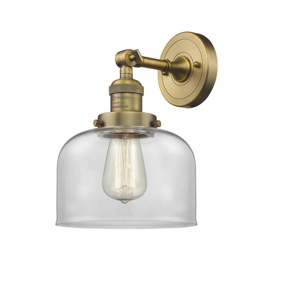 Bell - 1 Light - 8 inch - Brushed Brass - Sconce