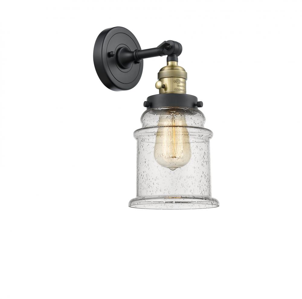 Canton - 1 Light - 7 inch - Black Antique Brass - Sconce