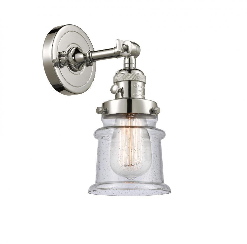 Canton - 1 Light - 5 inch - Polished Nickel - Sconce