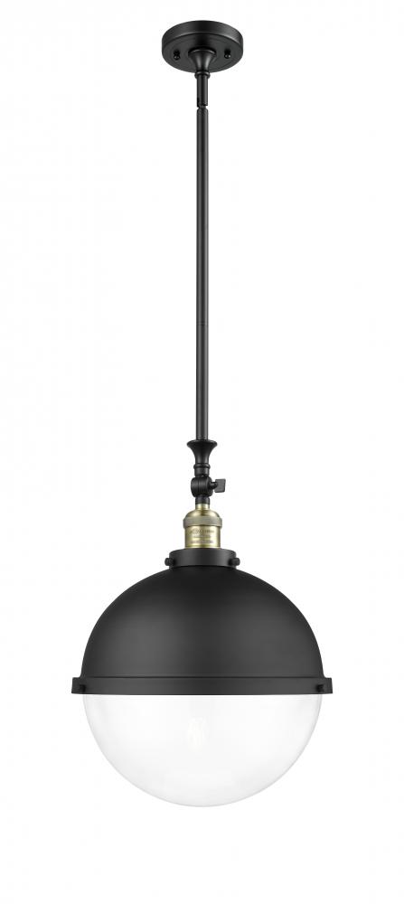 Hampden - 1 Light - 13 inch - Black Antique Brass - Stem Hung - Pendant