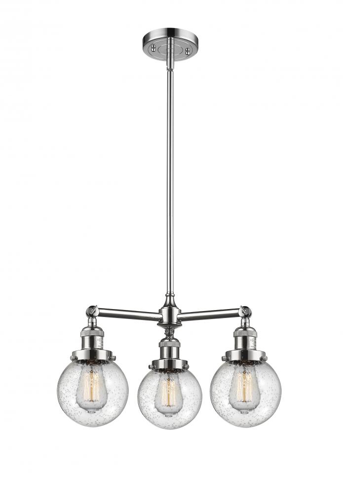 Beacon - 3 Light - 19 inch - Polished Chrome - Stem Hung - Chandelier