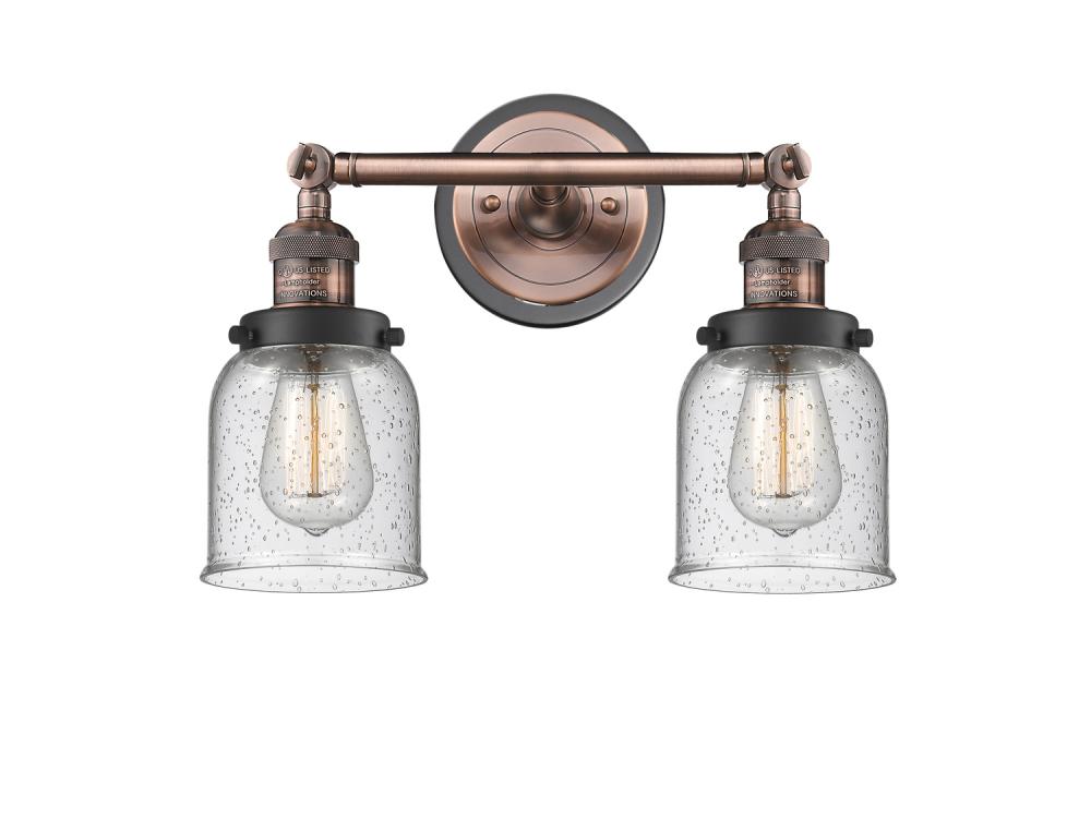 Bell - 2 Light - 16 inch - Antique Copper - Bath Vanity Light