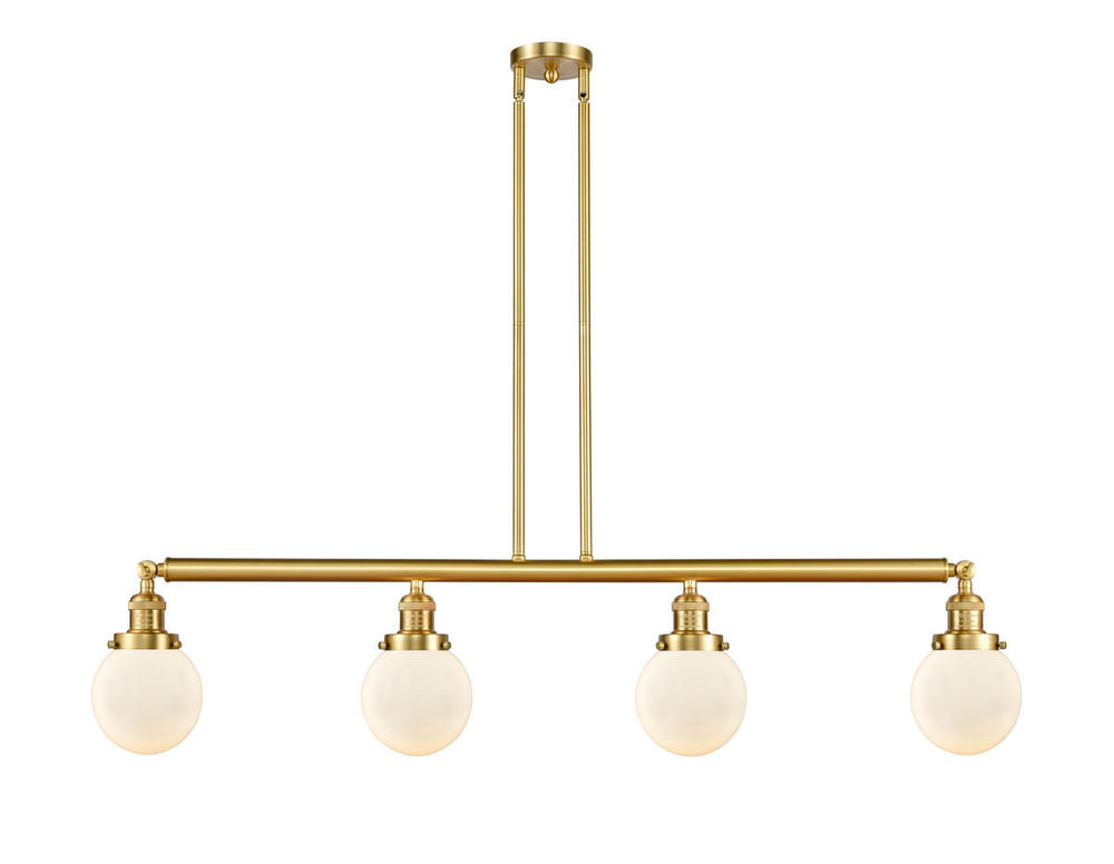 Beacon - 4 Light - 51 inch - Satin Gold - Stem Hung - Island Light