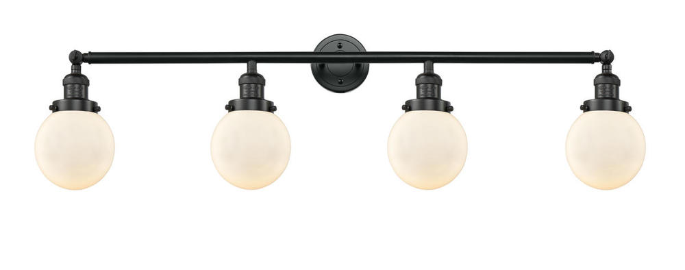 Beacon - 4 Light - 42 inch - Matte Black - Bath Vanity Light