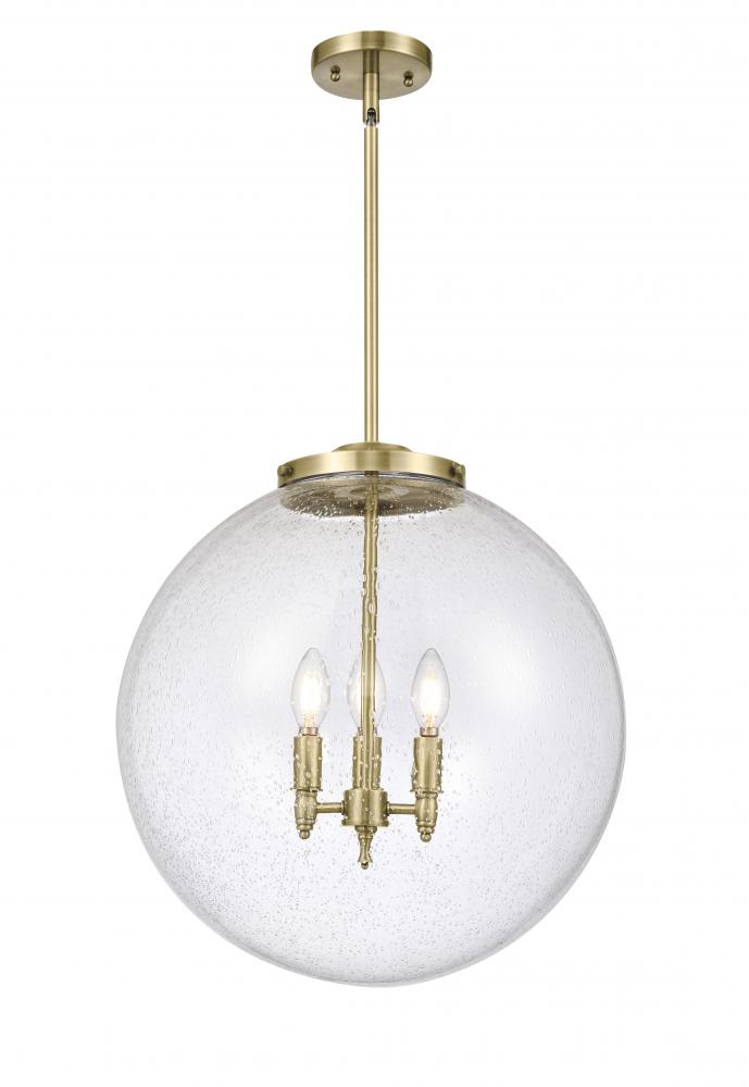 Beacon - 3 Light - 18 inch - Antique Brass - Cord hung - Pendant