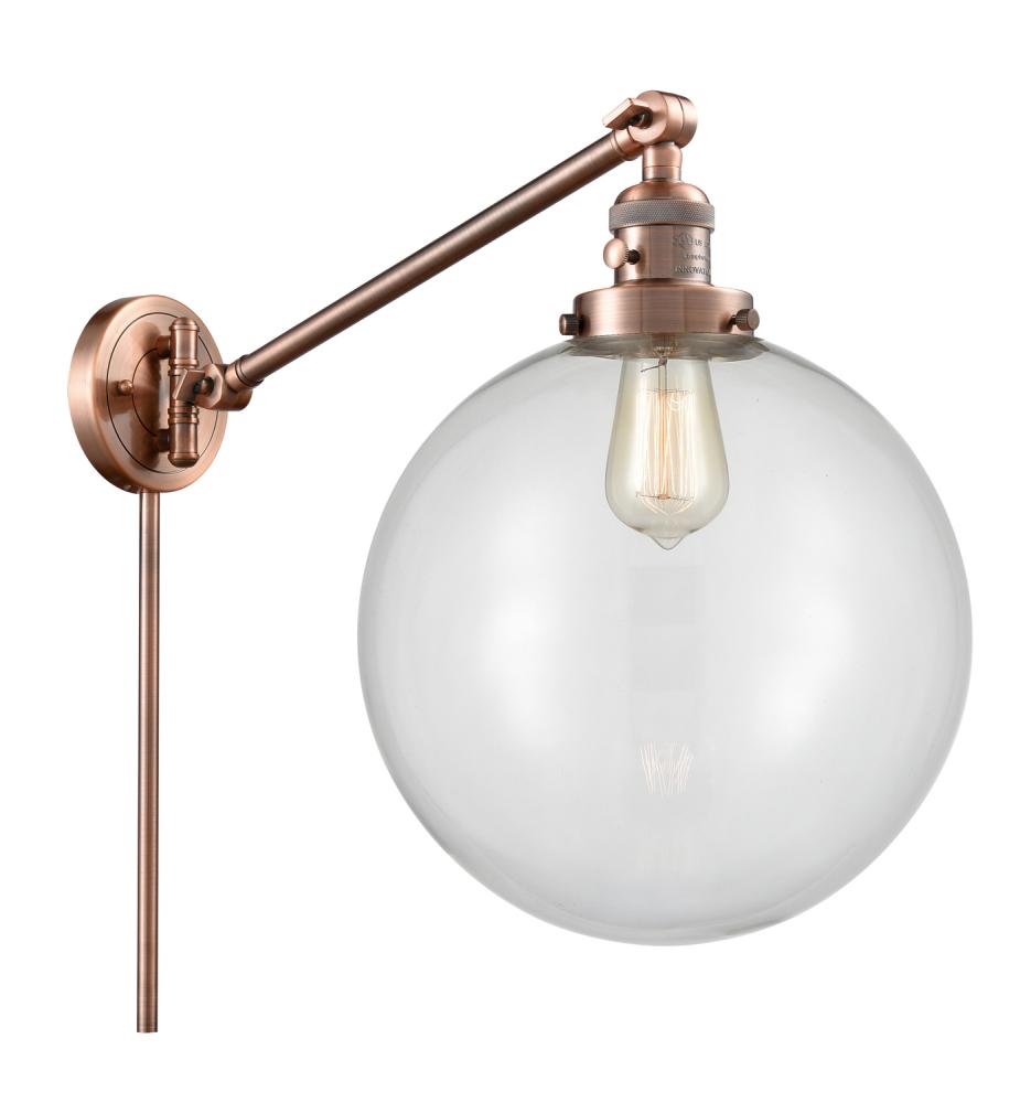 Beacon - 1 Light - 12 inch - Antique Copper - Swing Arm