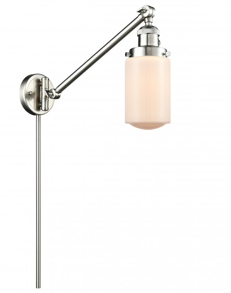 Dover - 1 Light - 5 inch - Brushed Satin Nickel - Swing Arm