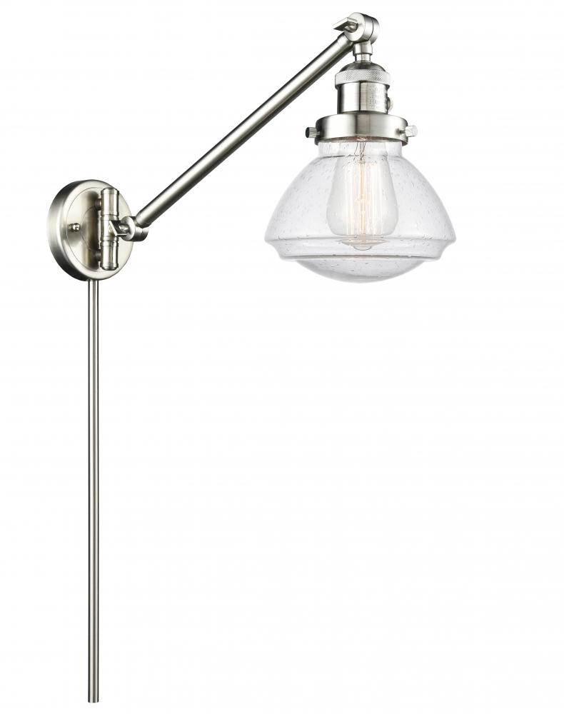 Olean - 1 Light - 9 inch - Brushed Satin Nickel - Swing Arm