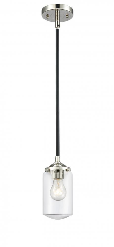 Dover - 1 Light - 5 inch - Black Polished Nickel - Cord hung - Mini Pendant