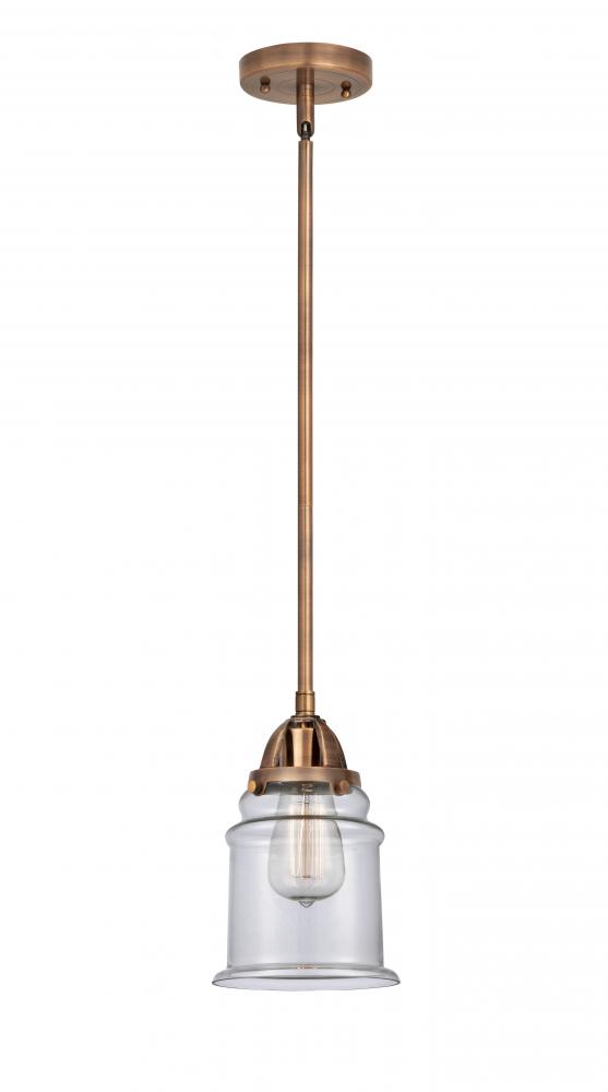 Canton - 1 Light - 6 inch - Antique Copper - Cord hung - Mini Pendant