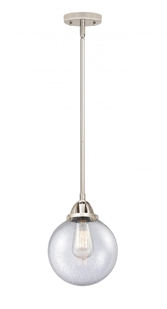 Beacon - 1 Light - 8 inch - Polished Nickel - Cord hung - Mini Pendant