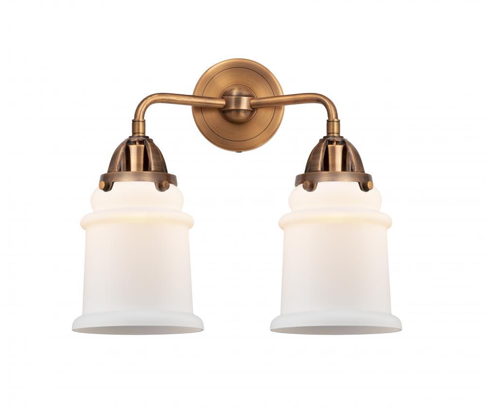 Canton - 2 Light - 14 inch - Brushed Satin Nickel - Bath Vanity Light