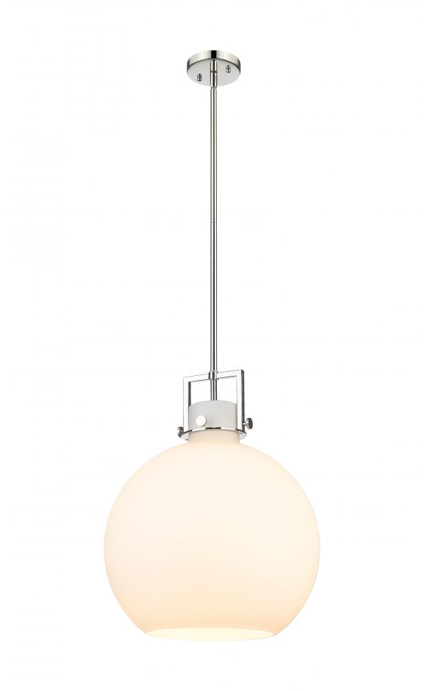 Newton Sphere - 1 Light - 16 inch - Polished Nickel - Pendant