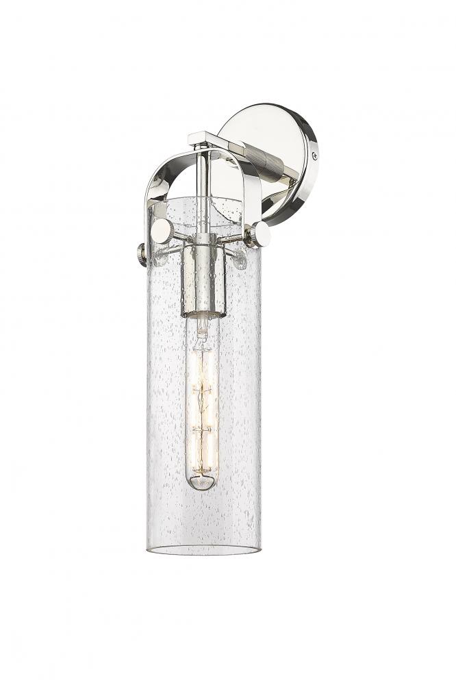 Pilaster - 1 Light - 4 inch Glass - Polished Nickel - Sconce