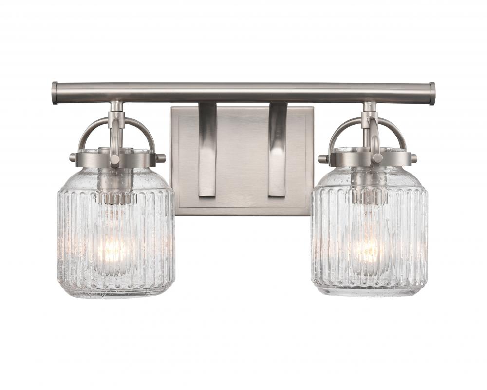 Latreille - 2 Light - 16 inch - Satin Nickel - Bath Vanity Light