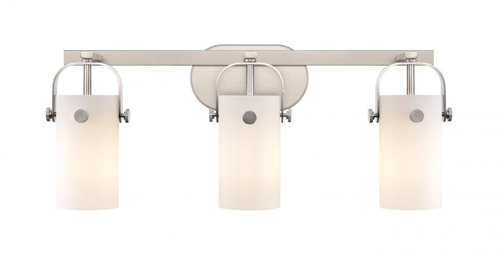 Pilaster - 3 Light - 24 inch - Brushed Satin Nickel - Bath Vanity Light