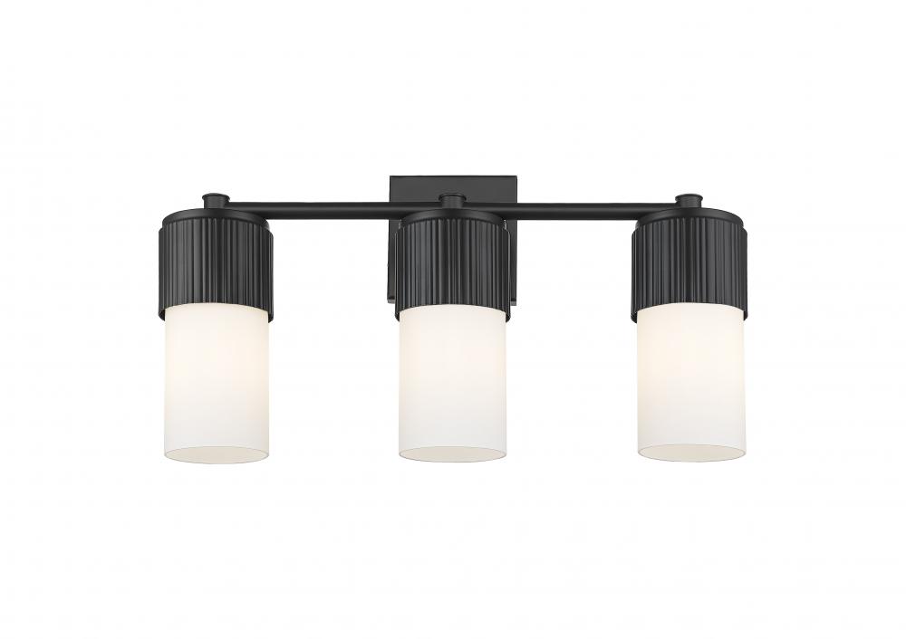 Bolivar - 3 Light - 21 inch - Matte Black - Bath Vanity Light