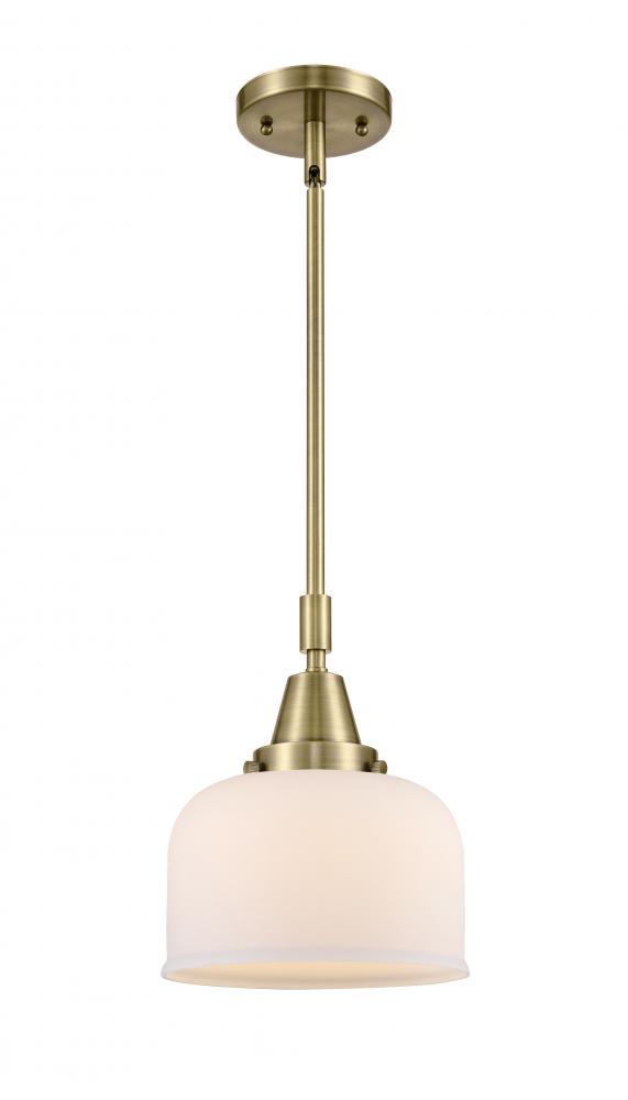 Bell - 1 Light - 8 inch - Antique Brass - Mini Pendant