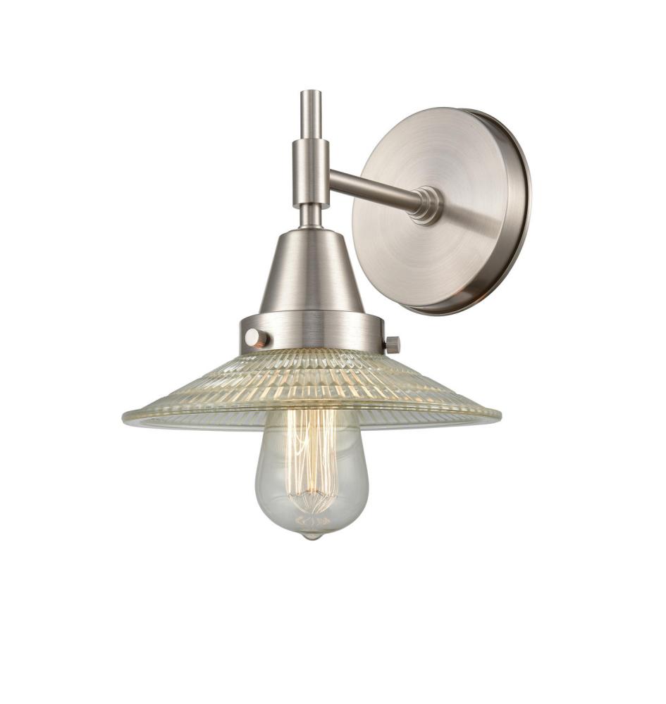 Halophane - 1 Light - 9 inch - Satin Nickel - Sconce