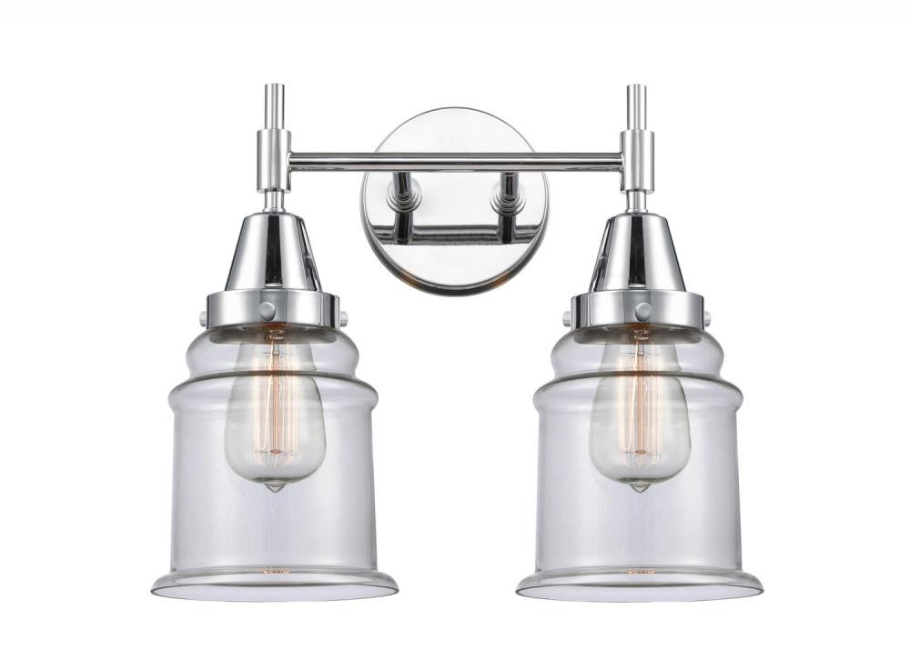 Canton - 2 Light - 15 inch - Polished Chrome - Bath Vanity Light