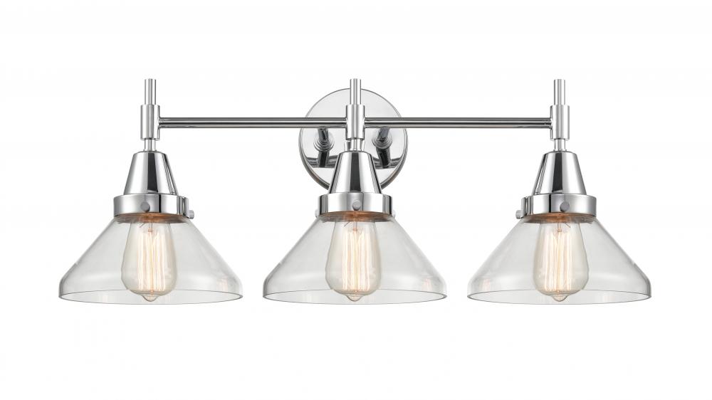 Caden - 3 Light - 26 inch - Polished Chrome - Bath Vanity Light