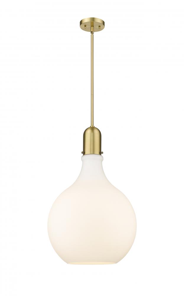 Amherst - 1 Light - 16 inch - Satin Gold - Stem hung - Pendant