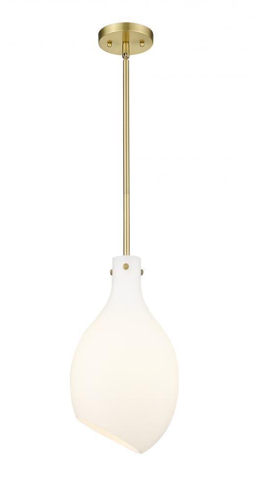 Norwalk - 1 Light - 9 inch - Satin Gold - Stem hung - Mini Pendant