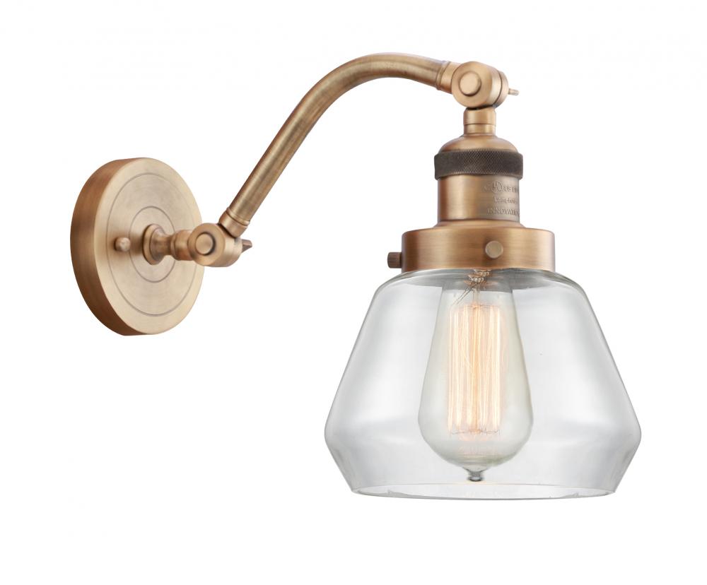 Fulton - 1 Light - 7 inch - Brushed Brass - Sconce