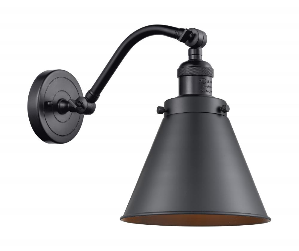 Appalachian - 1 Light - 8 inch - Matte Black - Sconce