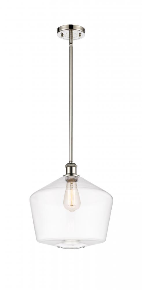 Cindyrella - 1 Light - 12 inch - Polished Nickel - Mini Pendant