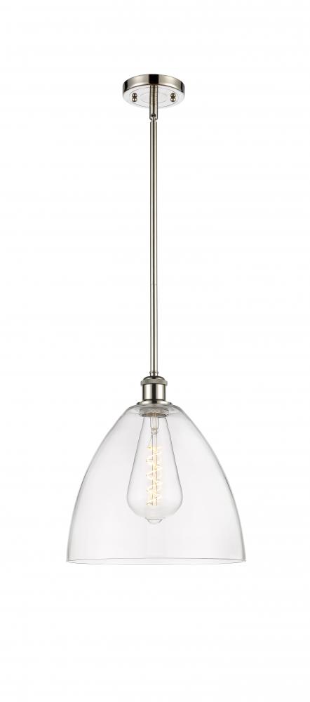 Bristol - 1 Light - 12 inch - Polished Nickel - Mini Pendant