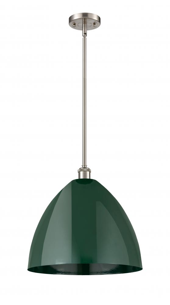 Plymouth - 1 Light - 16 inch - Brushed Satin Nickel - Pendant