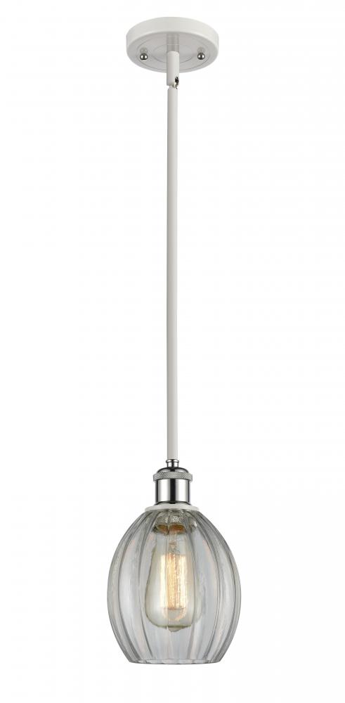 Eaton - 1 Light - 6 inch - White Polished Chrome - Mini Pendant