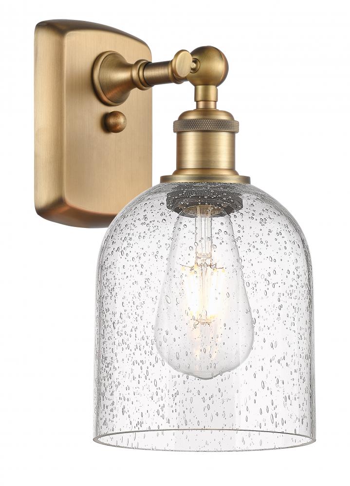 Bella - 1 Light - 6 inch - Brushed Brass - Sconce