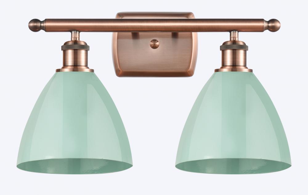 Plymouth - 2 Light - 18 inch - Antique Copper - Bath Vanity Light