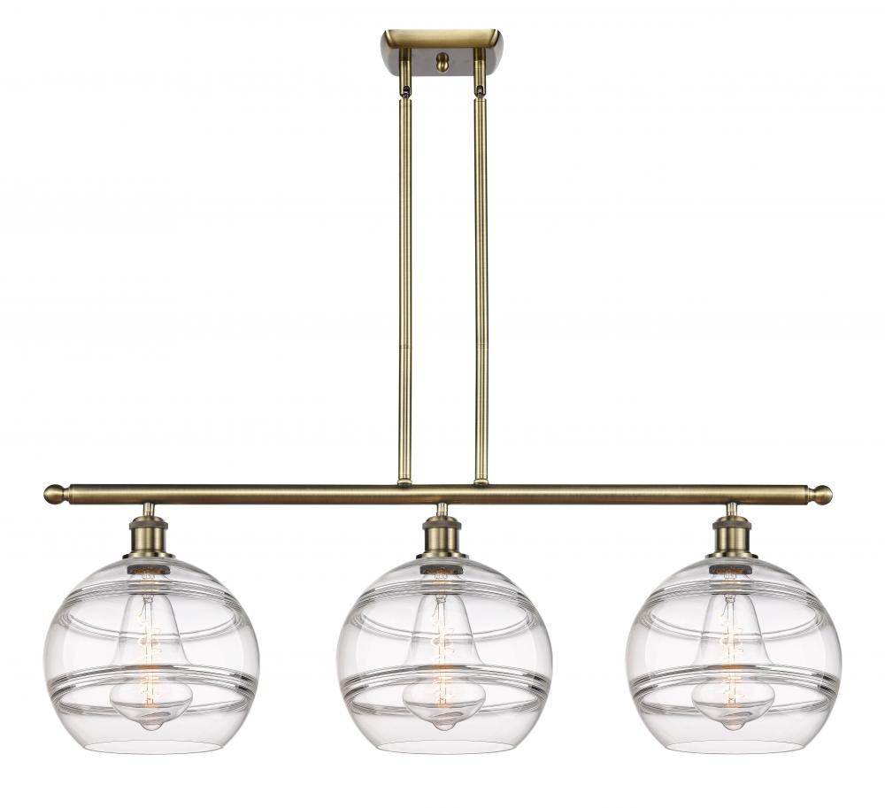 Rochester - 3 Light - 37 inch - Antique Brass - Cord hung - Island Light