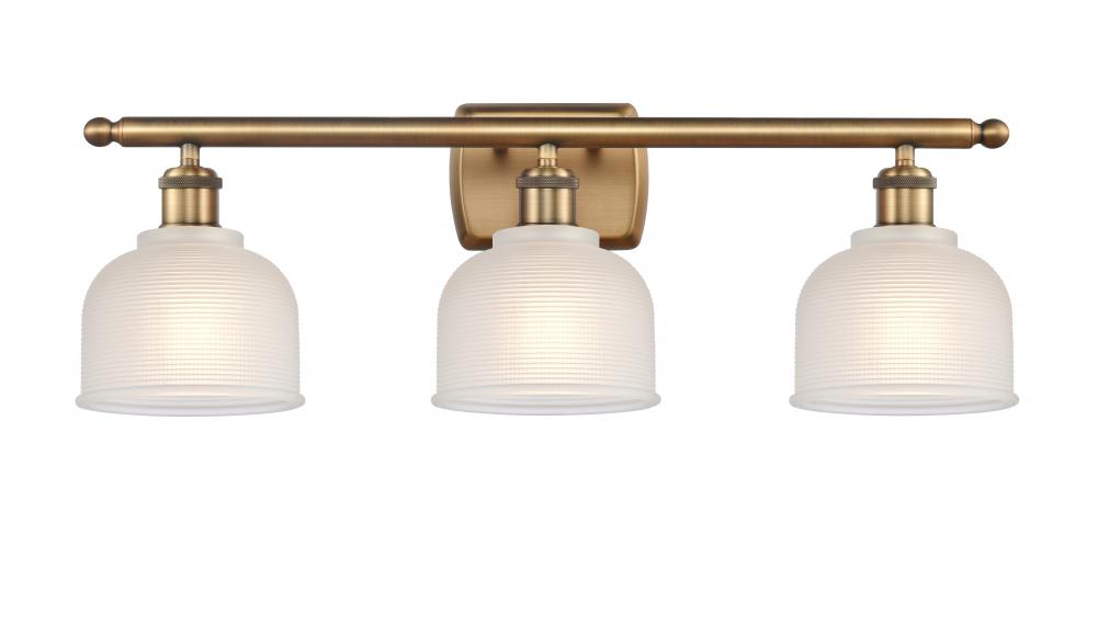 Dayton - 3 Light - 26 inch - Brushed Brass - Bath Vanity Light